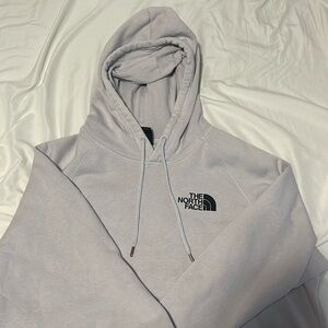 light blue north face oversized hoodie size XL